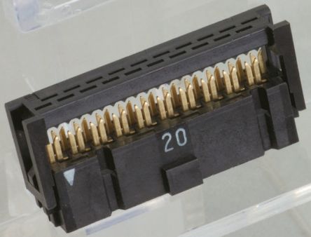 JAE PS-MIL IDC-Steckverbinder Buchse, Gewinkelt, 34-polig / 2-reihig, Raster 2.54mm