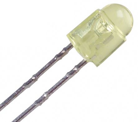 ROHM LED Jaune, Traversant, 3 Mm (T-1), 2,1 V