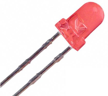 ROHM LED Rouge, Traversant, 3 Mm (T-1), 2 V