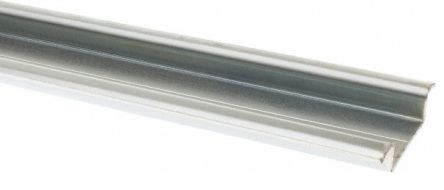 Schneider Electric Stahl DIN-Hutschiene Hutprofil Tief Ungelocht, H. 15mm B. 75mm, L. 2m