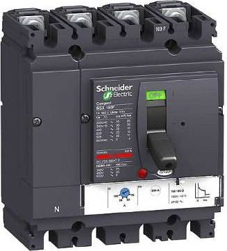 Schneider Electric LV4, Leistungsschalter MCCB 4-polig, 100A / Abschaltvermögen 100 KA 690V, Fest, L. 161mm