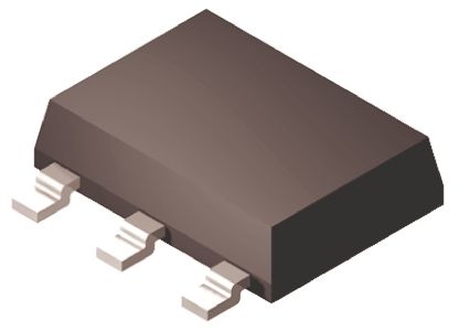 Onsemi BCP53-16G SMD, PNP Transistor –80 V / –1,5 A 35 MHz, SOT-223 (SC-73) 3 + Tab-Pin
