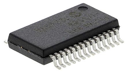 Microchip Microcontrôleur, 8bit, 256 B RAM, 4096 Mots, 20MHz, SSOP 28, Série PIC16F