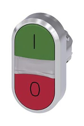 디바이스마트,스위치/부저/전기부품 > 스위치 > 푸쉬버튼 스위치 > 푸쉬버튼 스위치 (미분류),,3SU1051-3AB42-0AK0,Siemens SIRIUS ACT Series, Green, Red Push Button Head, 22.3mm Cutout / 103-8531