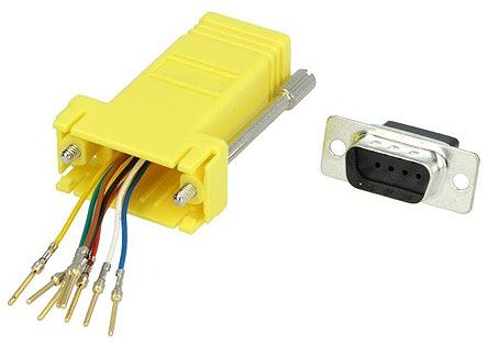 MH Connectors Adaptateur Sub-D 9 Mâle Vers RJ45 Femelle