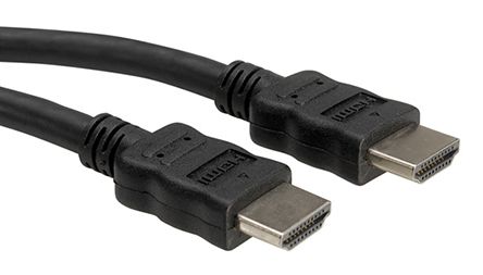 Roline HDMI-Kabel A HDMI Ethernet Stecker B HDMI Ethernet Stecker, 2m, Schwarz