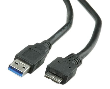 Roline Cavo USB USB A/Micro USB B, L. 3m, Col. Nero