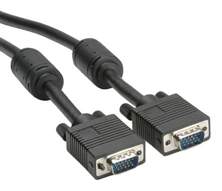 Roline Cable VGA De Color Negro, Con. A: VGA Macho, Con. B: VGA Macho, Long. 6m