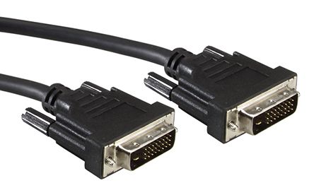 Roline DVI-Kabel A DVI-D Dual Link - Stecker B DVI-D Dual Link - Stecker, 15m PVC Schwarz