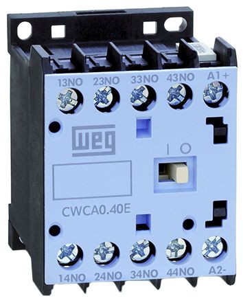 WEG CWCA0 Überlastrelais, 4P 4 Schließer, 24 V Dc / 10 A, 58mm X 45mm