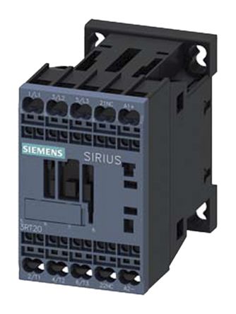 Siemens SIRIUS 3RT2 Steuerrelais, 3P 3 Schließer, 24 V Dc / 18 A, 45mm X 73mm