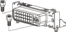 Molex MicroCross 74320 Sub-D Steckverbinder Buchse Abgewinkelt, 29-polig / Raster 1.91mm, Durchsteckmontage