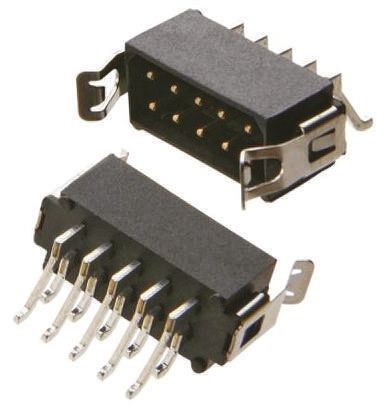HARWIN Conector Macho Para PCB Ángulo De 90° Serie Datamate L-Tek De 10 Vías, 2 Filas, Paso 2.0mm, Para Soldar, Montaje