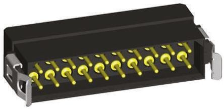 HARWIN M80-812 Steckverbindergehäuse Stecker 2mm, 8-polig / 2-reihig Gerade, Kabelmontage Für Datamate