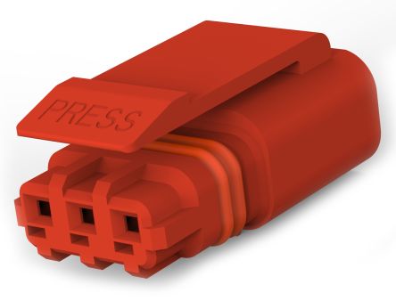 TE Connectivity SlimSeal Connector Miniature Series Miniature, 3-Pole, Male, 3-Way, Cable Mount, 5A, IP67