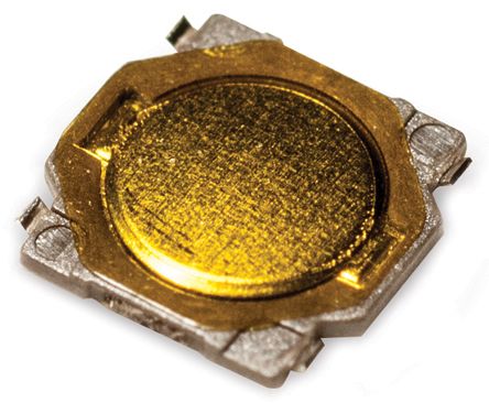 C & K Taster SPST, Lötanschluss 50 MA Tastend 0.7 (Dia.)mm Knopf Gold, 3.7 X 3.7mm B. 3.7mm L. 3.7mm
