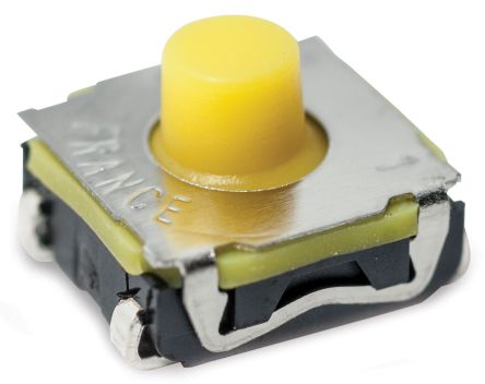C & K Interrupteur Tactile CMS, 1NO, 6.8 X 6.8mm, Encastré