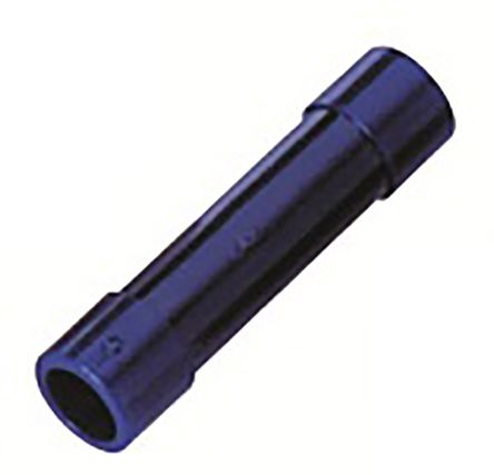 RS PRO Kabelschuh Flachstift, Isoliert, Blau, L. 26mm