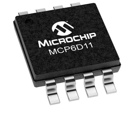Microchip MCP6D11-E/MS, Differential, Op Amp, 90MHz, 5.5 V, 8-Pin MSOP