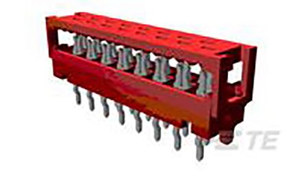 TE Connectivity IDC-Steckverbinder Stecker,, 6-polig / 2-reihig, Raster 1.27mm