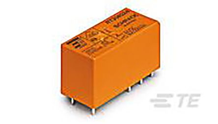 TE Connectivity RT Monostabiles Relais, Printrelais 2-poliger Wechsler 8A 60V Dc Spule / 420mW