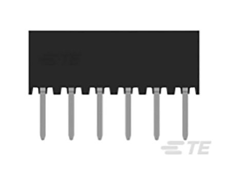 TE Connectivity Conector Hembra Para PCB Serie AMPMODU 1-2314822, De 14 Vías En 2 Filas, Paso 2mm, 125 V, 650 V., 12A,
