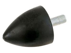 RS PRO Gummi Vibrationsdämpfer, Anschlagpuffer M8X36, Ø 50mm X 68mm, 55 Shore A