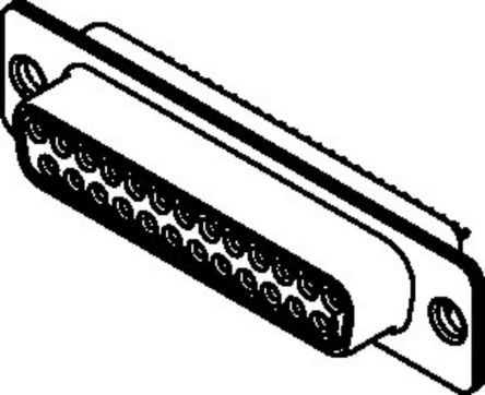 Omron XM3D Sub-D Steckverbinder A Buchse, 15-polig, Tafelmontage Lötanschluss