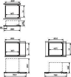 Schneider Electric Serie NSYR Serverschrank, 9, Stahl