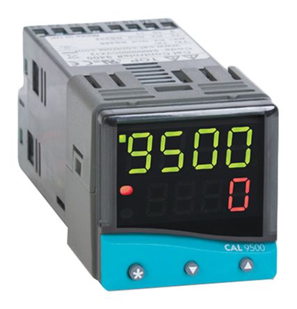 CAL Controlador De Temperatura PID Serie 9500, 48 X 48 (1/16 DIN)mm, 100, 240 Vac, 2 Salidas Lineal, Relé