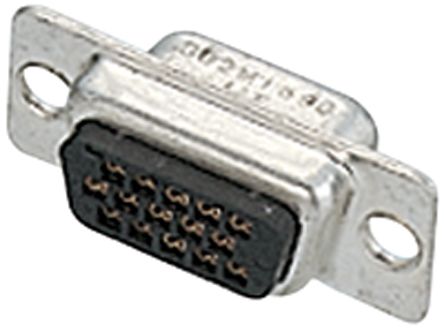 JAE 15 Way Cable Mount D-sub Connector Socket, 0.5mm Pitch