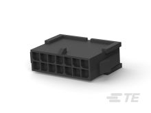 TE Connectivity Micro MATE-N-LOK Steckverbindergehäuse Stecker 3mm, 4-polig / 2-reihig Gerade, Tafelmontage Für