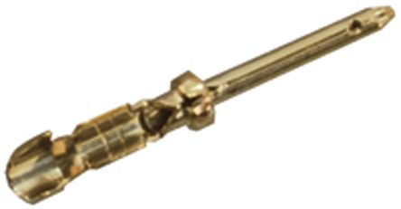 JAE, D/C-20 Series, Male Crimp D-sub Connector Contact, Gold Pin, 28 → 24 AWG