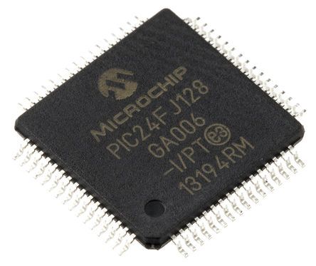 Microchip Mikrocontroller PIC24FJ PIC 16bit SMD 128 KB TQFP 64-Pin 32MHz 8 KB RAM