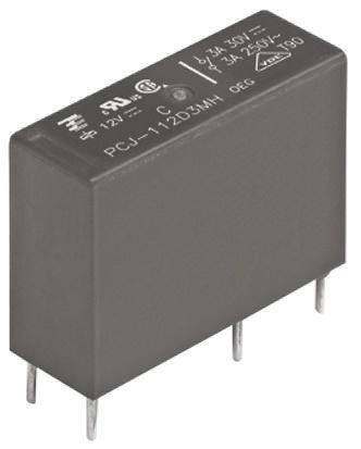 TE Connectivity PCJ Monostabiles Relais, Printrelais 1-poliger Schließer 5A 12V Dc Spule / 200mW