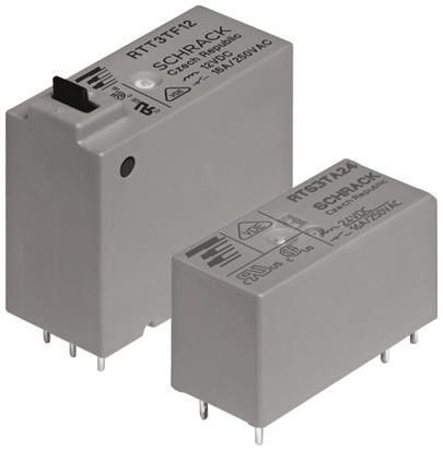 TE Connectivity Monostabiles Relais, Printrelais 1-poliger Schließer 16A 24V Dc Spule / 400mW