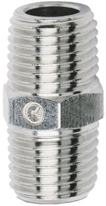 SMC 25 Series Bulkhead Threaded Adaptor, R 1/2 Male To R 1/2 Male, Threaded Connection Style