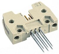 HARTING SEK 18 Series Straight Through Hole PCB Header, 6 Contact(s), 2.54mm Pitch, 2 Row(s), Shrouded