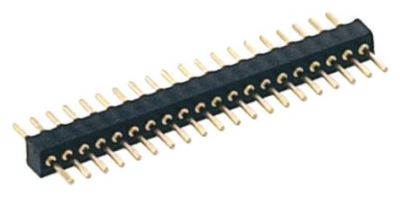 Preci-Dip Stiftleiste Stecker Gerade, 11-polig / 1-reihig, Raster 1.27mm, Lötanschluss-Anschluss, 1.0A, Nicht Ummantelt
