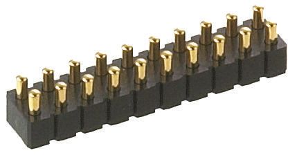 Preci-Dip Federzuganschluss Stecker Gerade, 6-polig / 2-reihig, Raster 2.54mm, Lötanschluss-Anschluss, 3.5A, Ummantelt