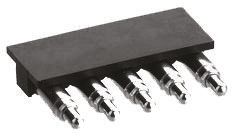 Preci-Dip Right Angle Surface Mount Spring Loaded Connector, 9 Contact(s), 2.54mm Pitch, 1 Row(s), Shrouded