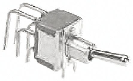 TE Connectivity PCB-Montage Kippschalter 2-polig Ein-Ein 5 A Bei 28 V Dc, Lötanschluss