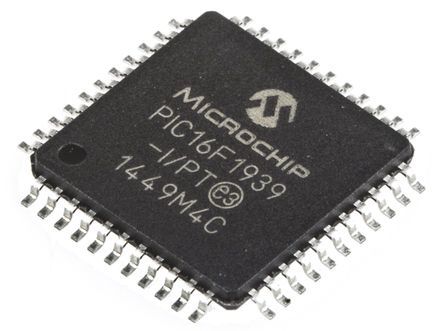 Microchip Microcontrôleur, 8bit, 1,024 Ko, 256 O RAM, 28 KB, 32MHz, TQFP 44, Série PIC16F