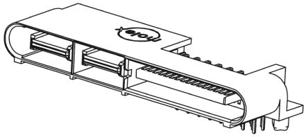 Molex EXTreme LPHPower Leiterplatten-Stiftleiste Gewinkelt, 20-polig, Raster 1.27mm, Platine-Platine,