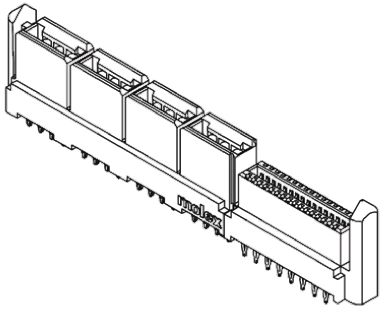 Molex EXTreme LPHPower Leiterplattenbuchse Gerade 26-polig, Raster 1.27mm