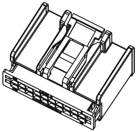 Molex H-DAC 64 Steckverbindergehäuse Buchse 2.54mm, 16-polig / 2-reihig Gerade Für Kfz-Steckverbinder H-DAC 64 Mit