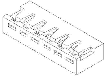 Molex Female Connector Housing, 2.5mm Pitch, 2 Way, 1 Row