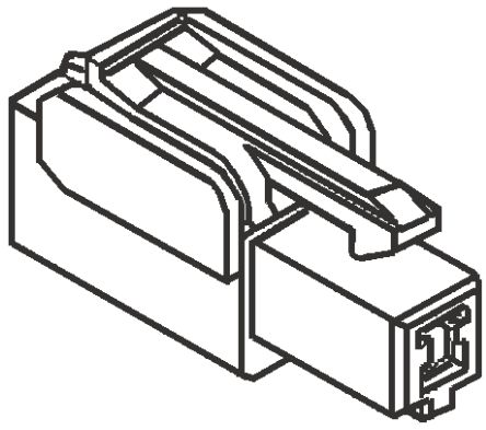 Molex VersaBlade Steckverbindergehäuse Stecker 7.3mm, 3-polig / 1-reihig Gerade, Kabelmontage Für Freiverdrahteter
