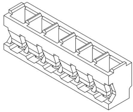 Molex Steckverbindergehäuse Buchse 2mm, 3-polig / 1-reihig Gerade, Kabelmontage Für Platinen-Steckverbinder