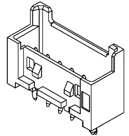 Molex Mini-Lock Leiterplatten-Stiftleiste Gerade, 10-polig / 1-reihig, Raster 2.5mm, Kabel-Platine,